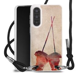 New Carry Case Transparent Stoff schwarz/silber