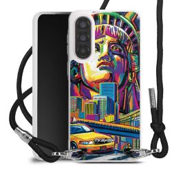 New Carry Case Transparent Stoff schwarz/silber