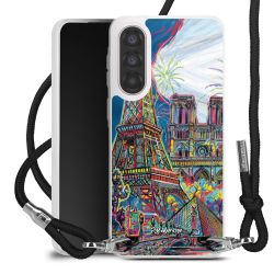 New Carry Case Transparent Stoff schwarz/silber