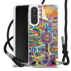 New Carry Case Transparent Stoff schwarz/silber