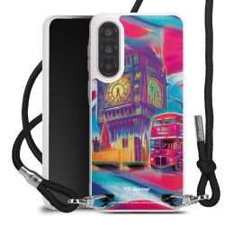 New Carry Case Transparent Stoff schwarz/silber