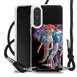 New Carry Case Transparent Stoff schwarz/silber