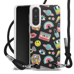 New Carry Case Transparent Stoff schwarz/silber