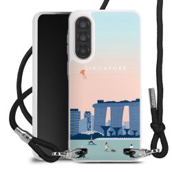 New Carry Case Transparent Stoff schwarz/silber