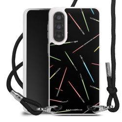 New Carry Case Transparent Stoff schwarz/silber