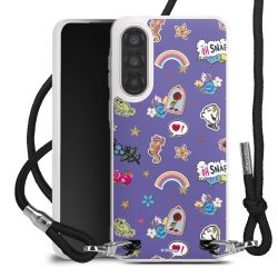 New Carry Case Transparent Stoff schwarz/silber