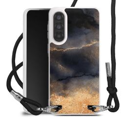 New Carry Case Transparent Stoff schwarz/silber