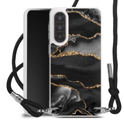 New Carry Case Transparent Stoff schwarz/silber