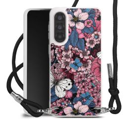 New Carry Case Transparent Stoff schwarz/silber