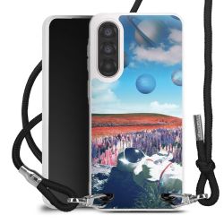 New Carry Case Transparent Stoff schwarz/silber