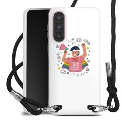 New Carry Case Transparent Stoff schwarz/silber