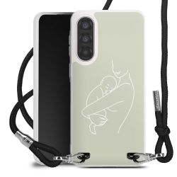 New Carry Case Transparent Stoff schwarz/silber