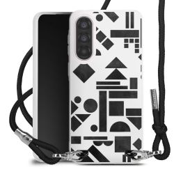 New Carry Case Transparent Stoff schwarz/silber