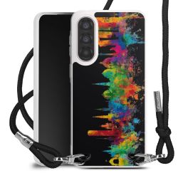 New Carry Case Transparent Stoff schwarz/silber