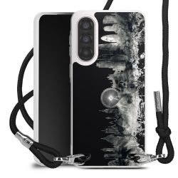 New Carry Case Transparent Stoff schwarz/silber