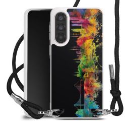 New Carry Case Transparent Stoff schwarz/silber