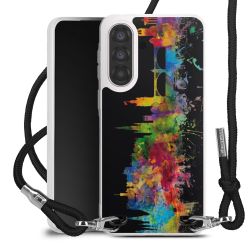 New Carry Case Transparent Stoff schwarz/silber