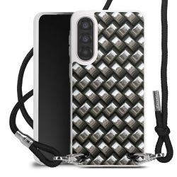 New Carry Case Transparent Stoff schwarz/silber