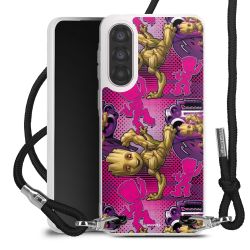 New Carry Case Transparent Stoff schwarz/silber