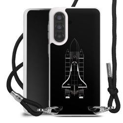 New Carry Case Transparent Stoff schwarz/silber