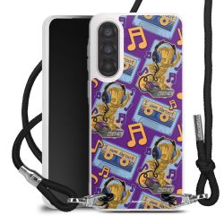 New Carry Case Transparent Stoff schwarz/silber