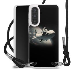 New Carry Case Transparent Stoff schwarz/silber