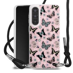 New Carry Case Transparent Stoff schwarz/silber