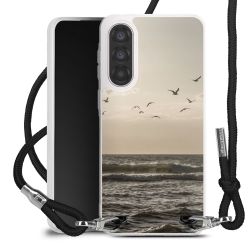 New Carry Case Transparent Stoff schwarz/silber