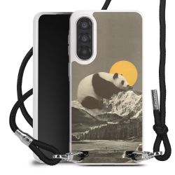 New Carry Case Transparent Stoff schwarz/silber