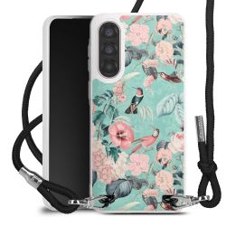 New Carry Case Transparent Stoff schwarz/silber