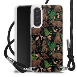 New Carry Case Transparent Stoff schwarz/silber