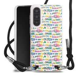 New Carry Case Transparent Stoff schwarz/silber