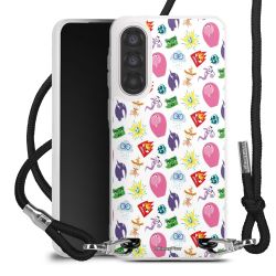 New Carry Case Transparent Stoff schwarz/silber