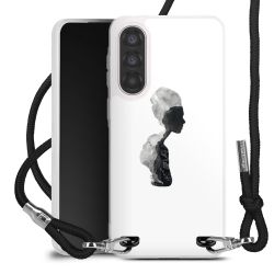 New Carry Case Transparent Stoff schwarz/silber