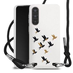 New Carry Case Transparent Stoff schwarz/silber