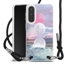 New Carry Case Transparent Stoff schwarz/silber