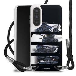 New Carry Case Transparent Stoff schwarz/silber