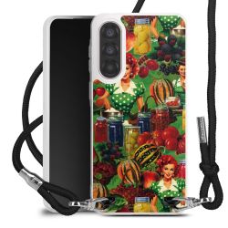 New Carry Case Transparent Stoff schwarz/silber