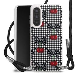 New Carry Case Transparent Stoff schwarz/silber