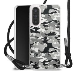 New Carry Case Transparent Stoff schwarz/silber