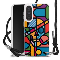 New Carry Case Transparent Stoff schwarz/silber