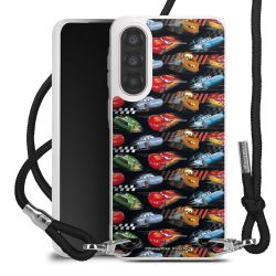 New Carry Case Transparent Stoff schwarz/silber