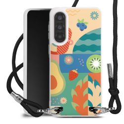 New Carry Case Transparent Stoff schwarz/silber