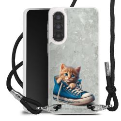 New Carry Case Transparent Stoff schwarz/silber