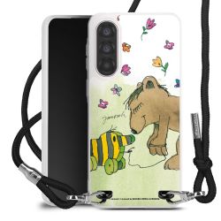 New Carry Case Transparent Stoff schwarz/silber