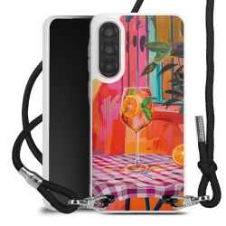 New Carry Case Transparent Stoff schwarz/silber