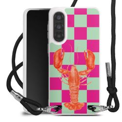 New Carry Case Transparent Stoff schwarz/silber