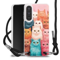 New Carry Case Transparent Stoff schwarz/silber