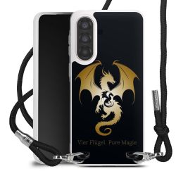 New Carry Case Transparent Stoff schwarz/silber