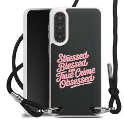 New Carry Case Transparent Stoff schwarz/silber